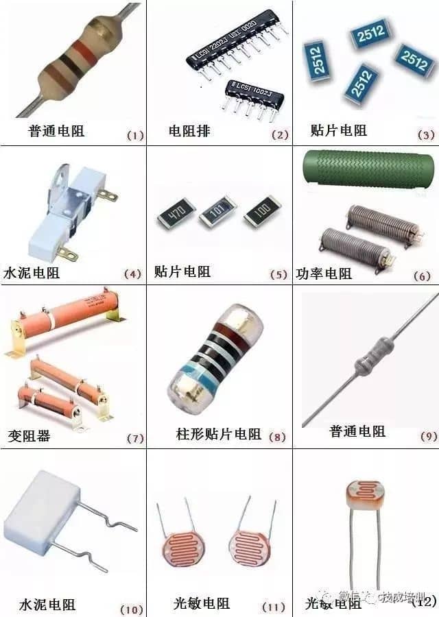 电子元器件图片、名称、符号对照，超全面，请收藏～