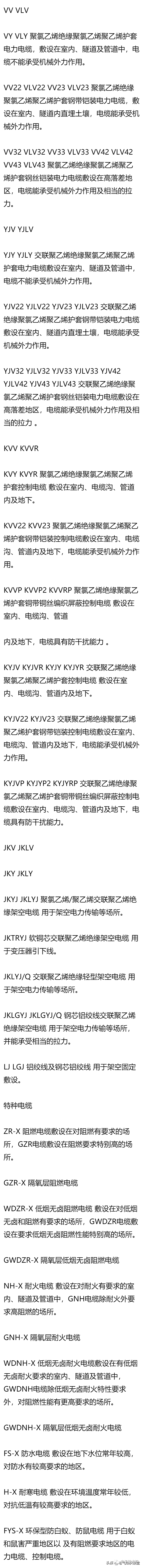 常用电气元件文字符号大全