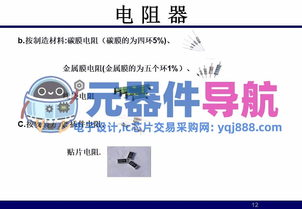 133页PPT干货 | 电子元器件详解汇总