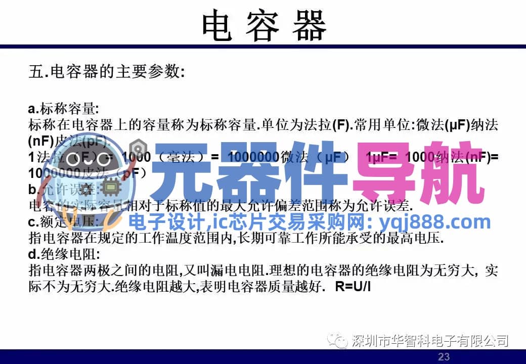 ​电子元器件详解汇总（学习资料）