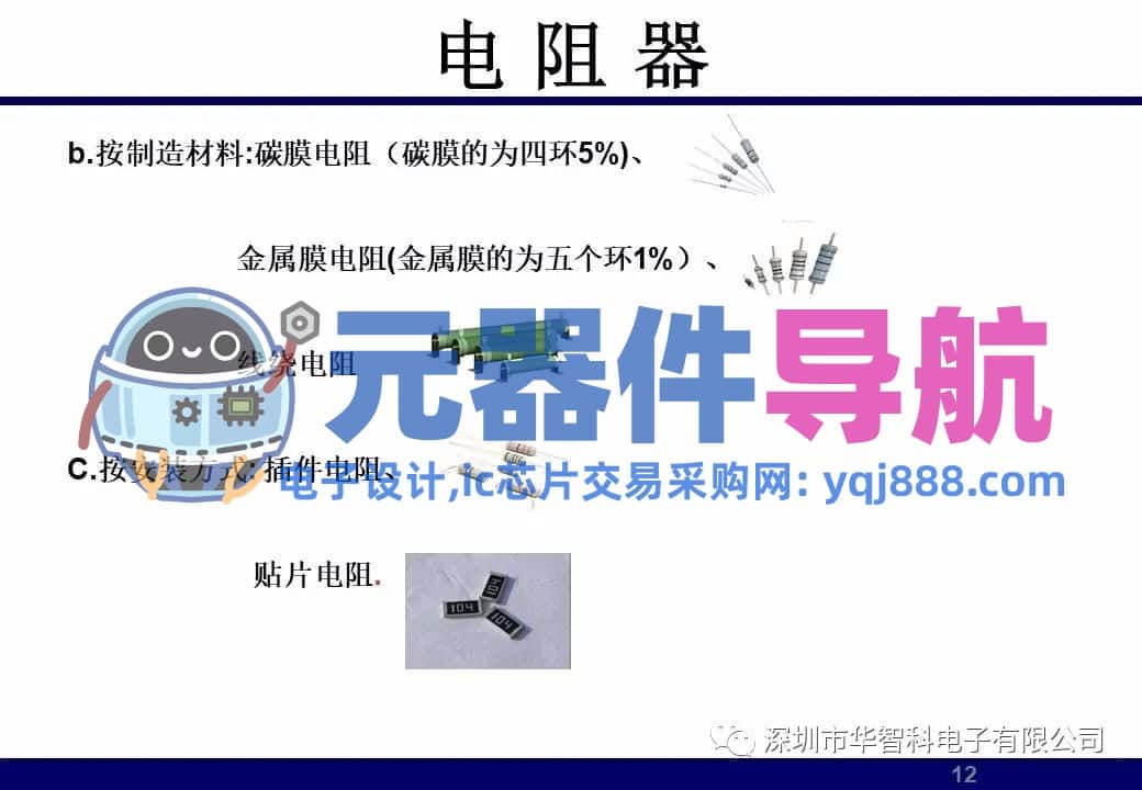 ​电子元器件详解汇总（学习资料）