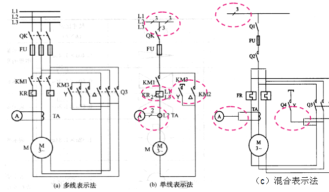 电气图和连接线的表示方法,元器件表示方法及标注