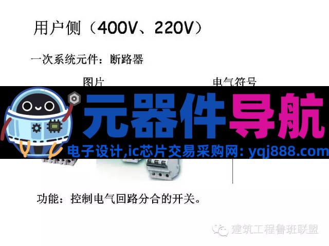 配电系统全套电气元器件图文总结