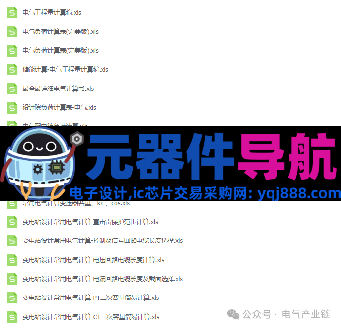 配电系统全套电气元器件图文总结