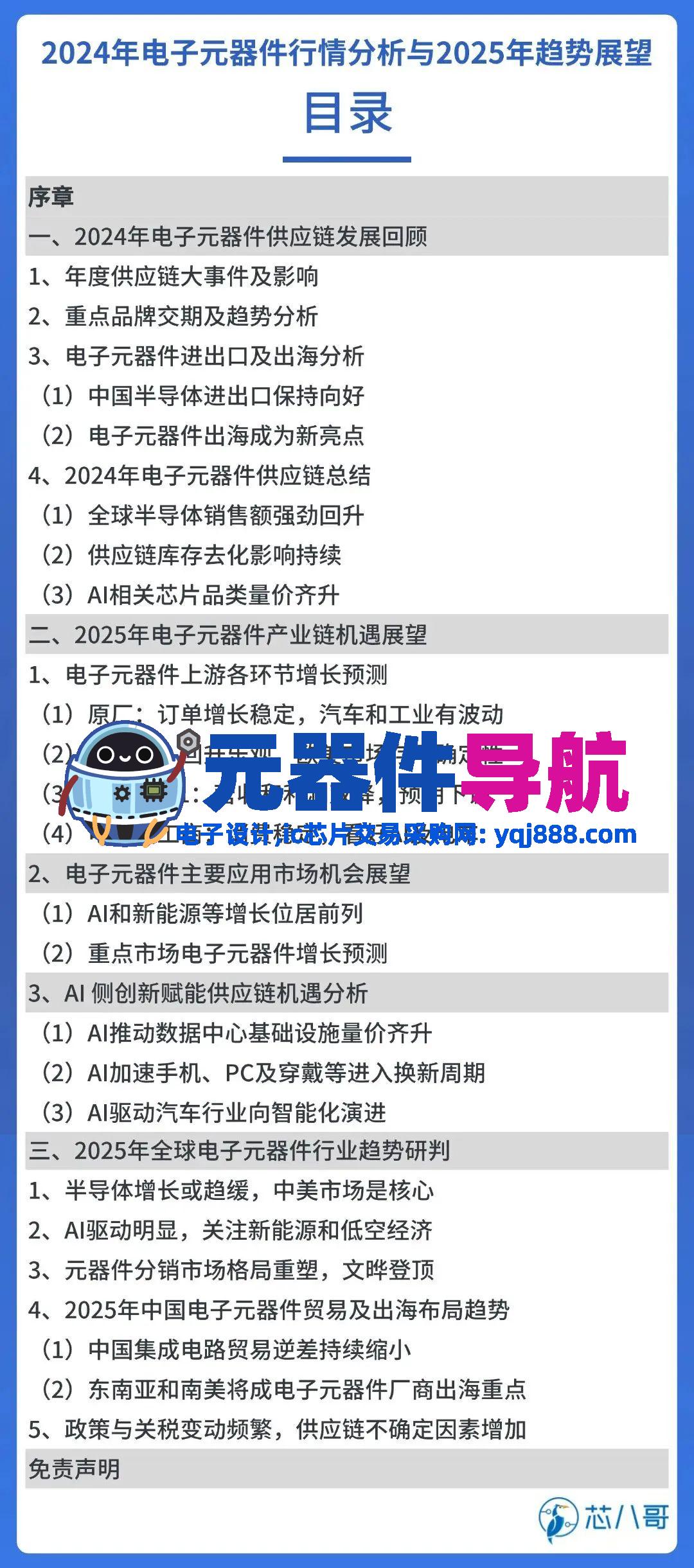 elexcon2025重磅发布 | 2024年电子元器件行情分析与2025年趋势展望