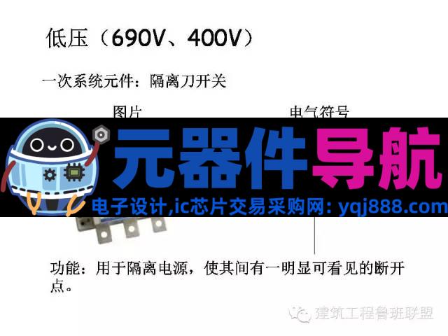 配电系统全套电气元器件图文总结